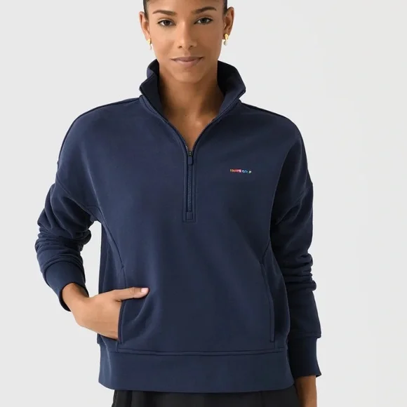 Gfore I Hate French Terry Quarter Zip Golf Pullover Twilight - SP24 Women